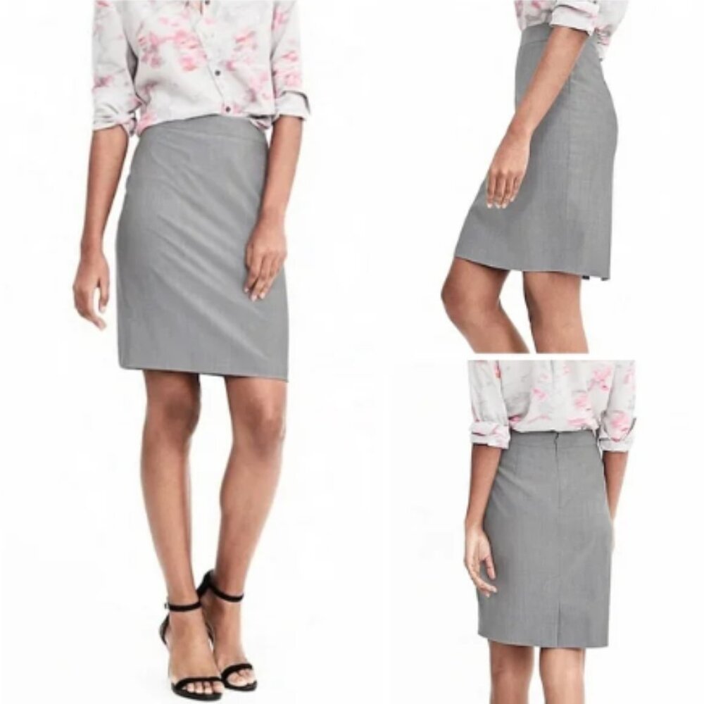Banana Republic Lightweight Wool Pencil Skirt (316)